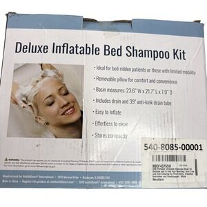 Deluxe Inflatable Bed Shampoo Kit Open Box